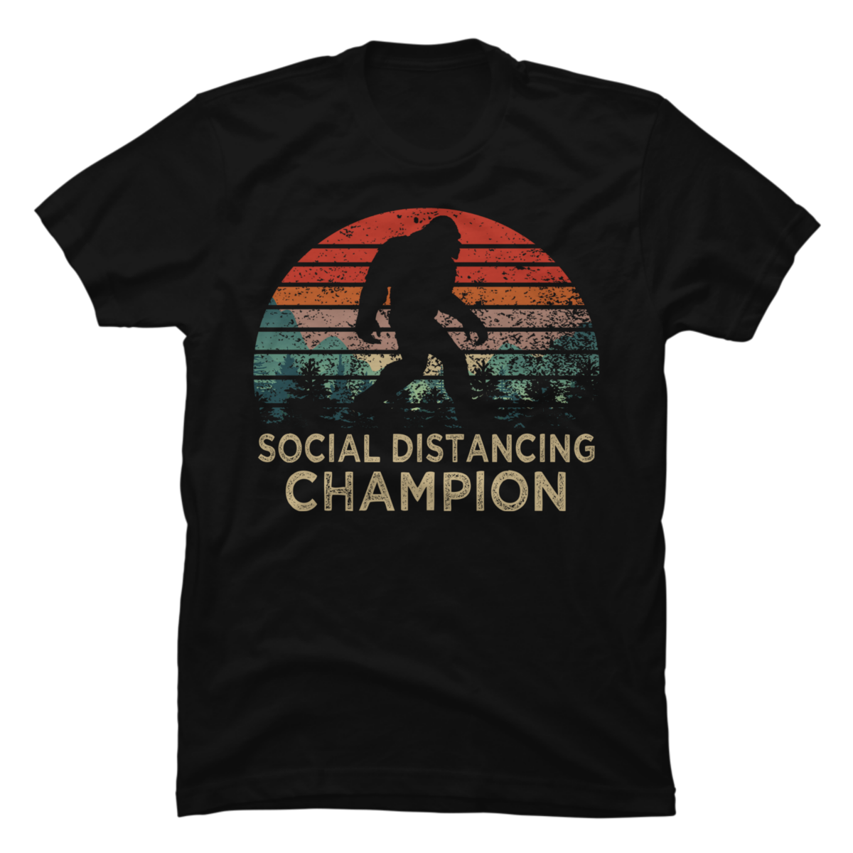 social distancing champion t-shirt